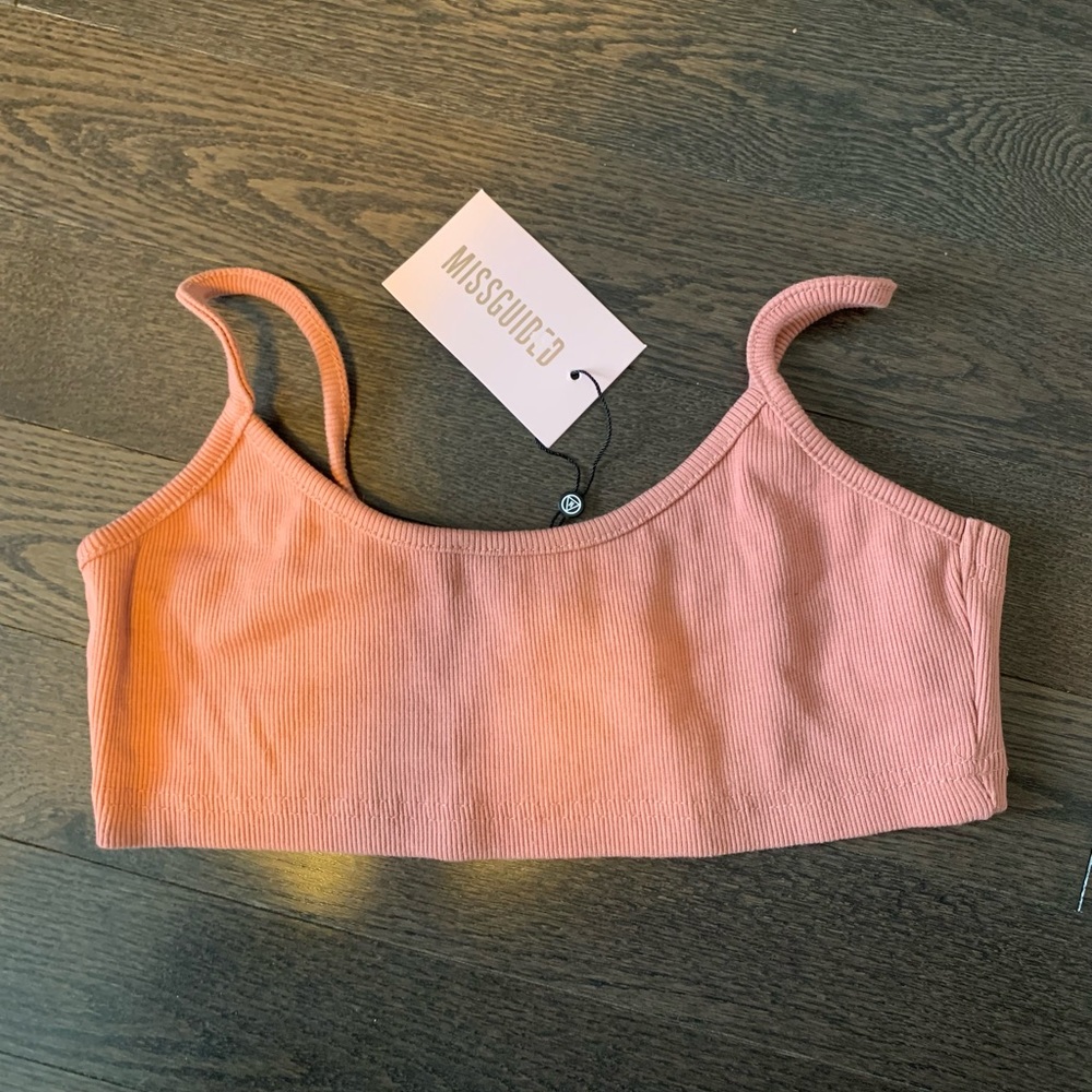 Missguided Dusty Rose Bralette Size 6 BNWT